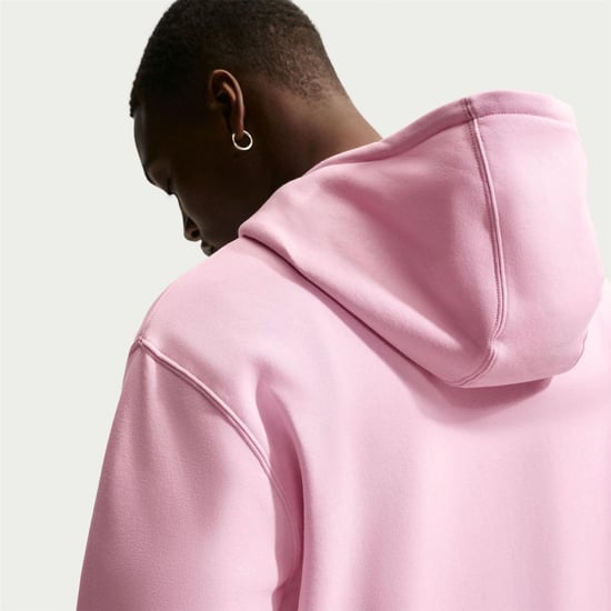 Nike Heren-sportkleding: Club-hoodie met doorlopende ritssluiting (Roze schuim) - Image 2