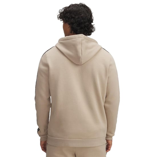 Under Armour Heren-hoodie met fleece-versterkte mouwen en doorlopende ritssluiting (Khaki) - Image 2