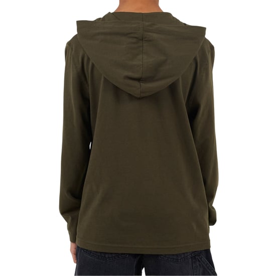 Brave Soul Hoodie met ingezette mouwen voor jongens (Kaki Groen) - Image 2