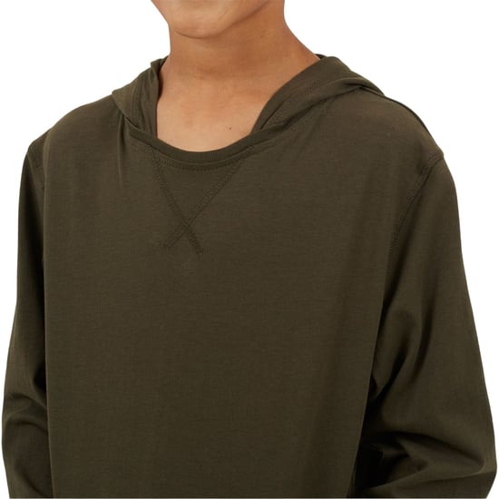 Brave Soul Hoodie met ingezette mouwen voor jongens (Kaki Groen) - Image 3