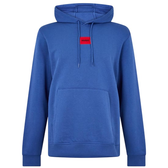 Hugo Heren Pullover Hoodie Katoenmix (Donkerblauw) - Image 2
