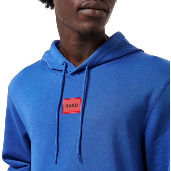 Hugo Heren Pullover Hoodie Katoenmix (Donkerblauw) - Image 4