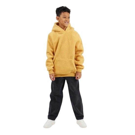 Brave Soul Hoodie met kangoeroezak voor kinderen (Mosterd) - Image 1