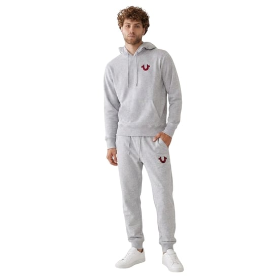 True Religion Heren Pullover Hoodie (Heide Grijs) - Image 1
