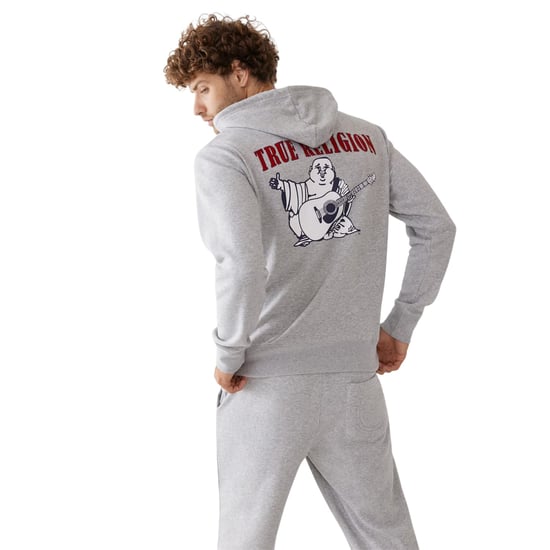 True Religion Heren Pullover Hoodie (Heide Grijs) - Image 3