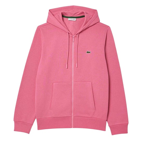 Lacoste Heren Gebreide Volledige Rits Hoodie (Roze) - Image 1