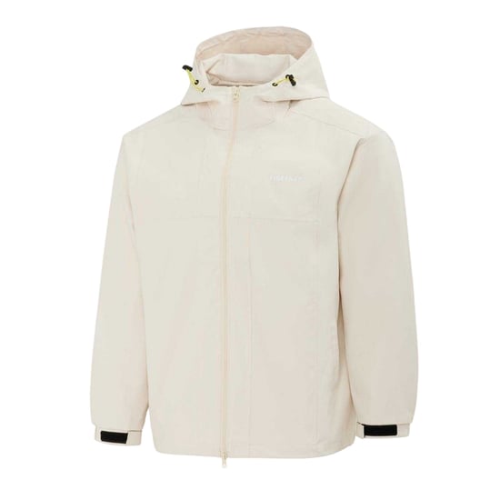 Firetrap Heren Lichtgewicht Jas met Capuchon (Beige) - Image 3