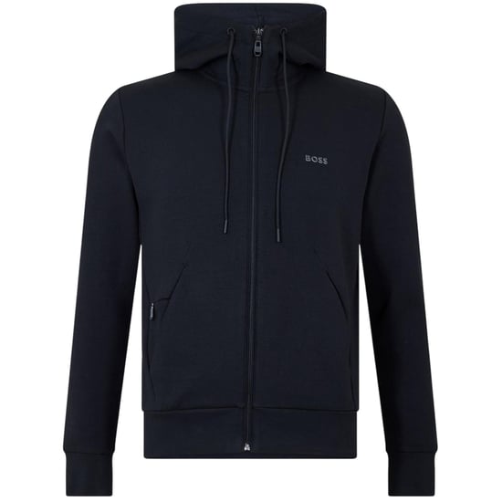 Boss Heren-sweatjack met losse pasvorm (Zwart) - Image 2