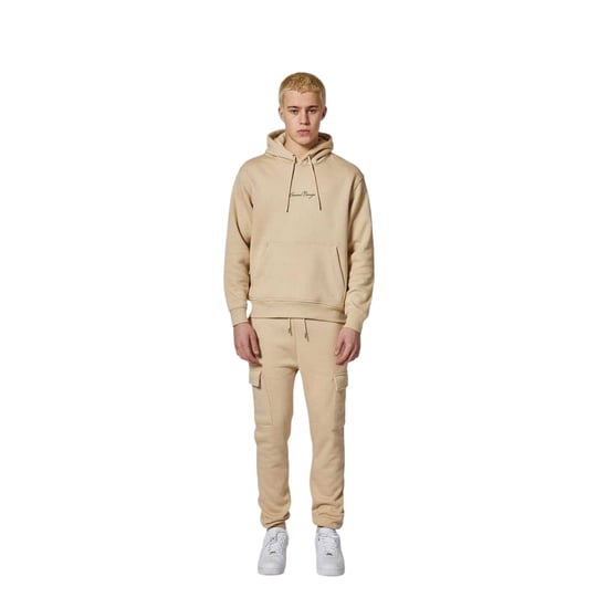 Criminal Damage Heren Logo Relaxed Fit Hoodie (Steen) - Image 2