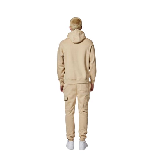 Criminal Damage Heren Logo Relaxed Fit Hoodie (Steen) - Image 3