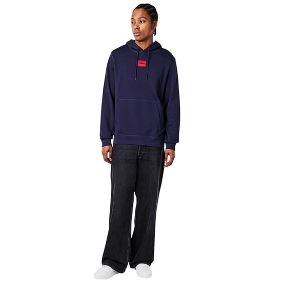 Hugo Heren Pullover Hoodie Katoenmix (Marine) - Image 1