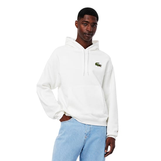 Lacoste Hoodie met trekkoord voor heren, losse pasvorm (Crème) - Image 1