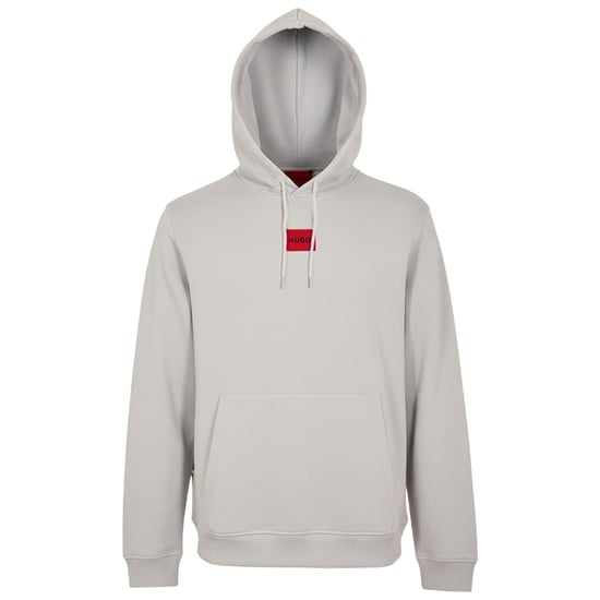 Hugo Heren Pullover Hoodie Katoenmix (Pastel Grijs) - Image 2