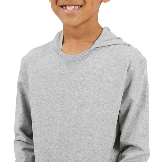 Brave Soul Hoodie met ingezette mouwen voor jongens (Lichtgrijs) - Image 3