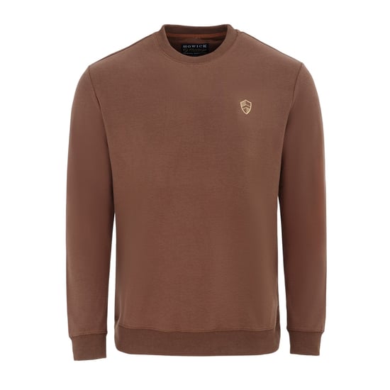 Howick Heren Logo Sweatshirt (Donkerbruin) - Image 1