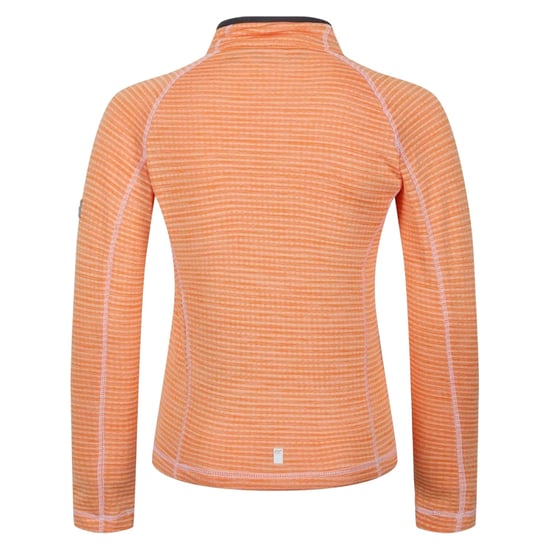Regatta Kinder-sweatshirt met horizontale strepen, trechterhals en rechte raglanmouwen (Abrikoos-sinaasappel) - Image 2
