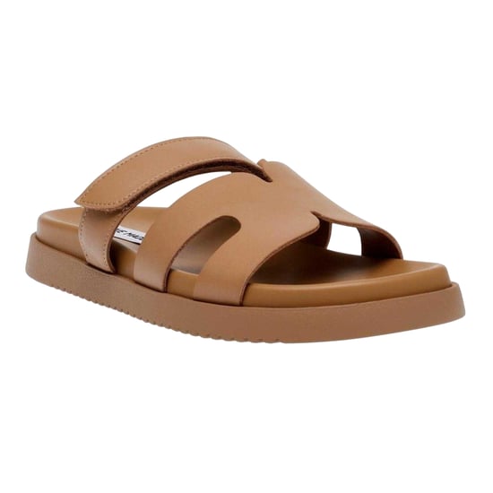 Steve Madden Kinderen/Kids Missile-E leren platte slippers (Cognac) - Image 3