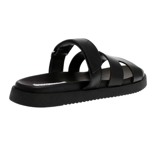 Steve Madden Kinderen/Kids Missile-E leren platte slippers (Zwart) - Image 2