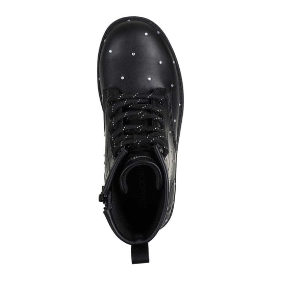 Skechers Meisjes Rhinestone Platform Enkellaarsjes (Zwart) - Image 3