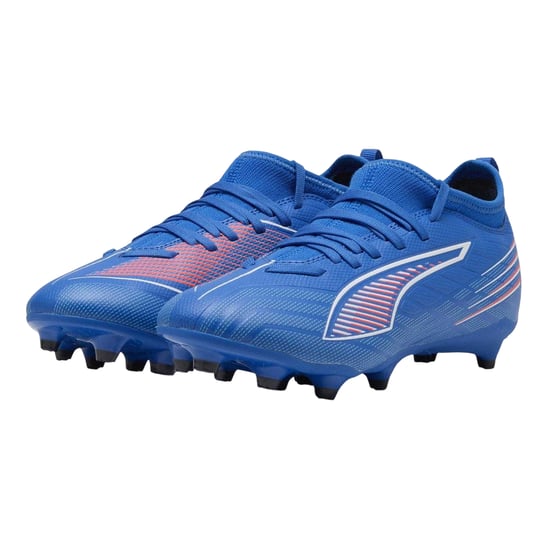 Puma Kinder/Kinder Ultra 5 Match Stevige Grond Voetbalschoenen (Blauw/Wit) - Image 4