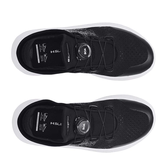 Under Armour Unisex Volwassen UA Slipspeed Leer BOA Sluitingssysteem Sneakers (Zwart) - Image 3