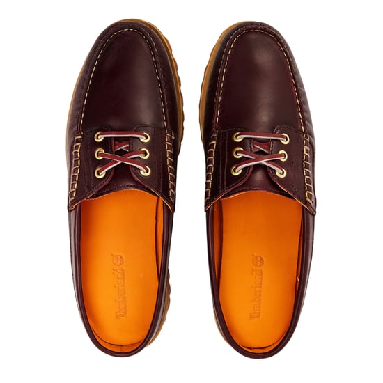Timberland Leren moc-toe-muiltjes voor heren van Vibram (Bourgondië) - Image 3