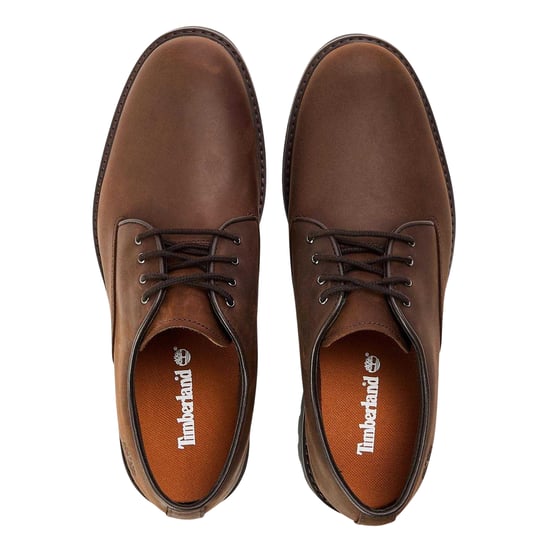 Timberland Heren Leder Waterdichte Formele Derby Schoenen (Donkerbruin) - Image 3