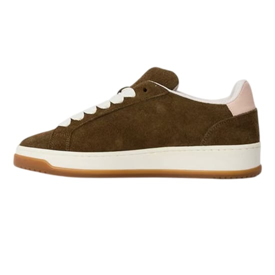 Steve Madden Dames-sneakers met veters en Alysha-logo (Kaki Bruin) - Image 2