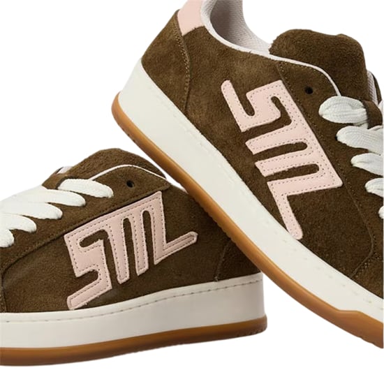 Steve Madden Dames-sneakers met veters en Alysha-logo (Kaki Bruin) - Image 4