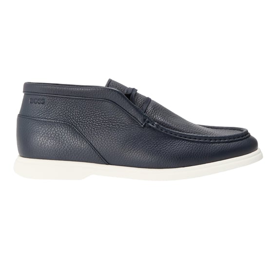 Boss Heren Sienne Desb Leren Chukka Boots (Donkerblauw) - Image 1