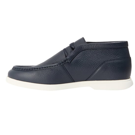 Boss Heren Sienne Desb Leren Chukka Boots (Donkerblauw) - Image 2