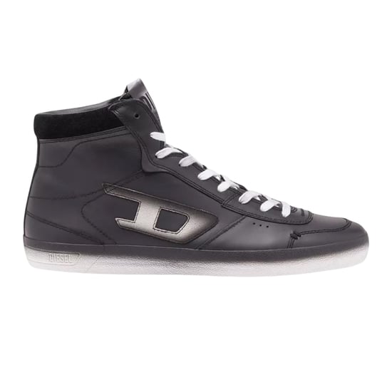 Diesel Leroji leren sportschoenen voor heren (Zwart) - Image 1