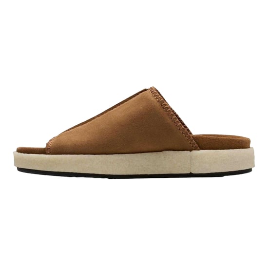 Clarks Originals Heren Overleigh Suede Sliders (Bruin) - Image 3