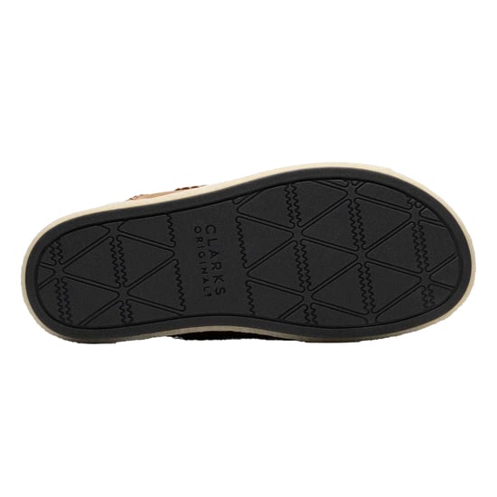 Clarks Originals Heren Overleigh Suede Sliders (Bruin) - Image 4