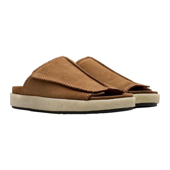 Clarks Originals Heren Overleigh Suede Sliders (Bruin) - Image 5