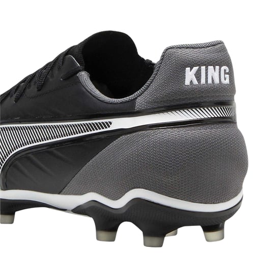 Puma Heren King Match Stevige Grond Voetbalschoenen (Puma zwart/wit) - Image 2