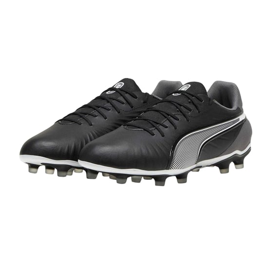 Puma Heren King Match Stevige Grond Voetbalschoenen (Puma zwart/wit) - Image 6