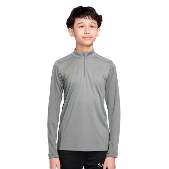 Nike Swoosh Drill-shirt voor kinderen van de Kids Academy (Grijs/Goud) - Image 1