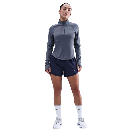 Nike Swoosh-hardloopshirt met lange mouwen voor dames (Middernacht marine) - Image 4