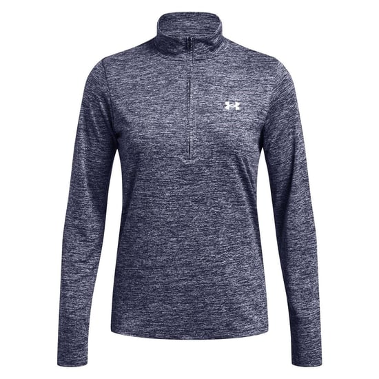Under Armour Dames-top met halve rits en textuur (Middernacht marine) - Image 1
