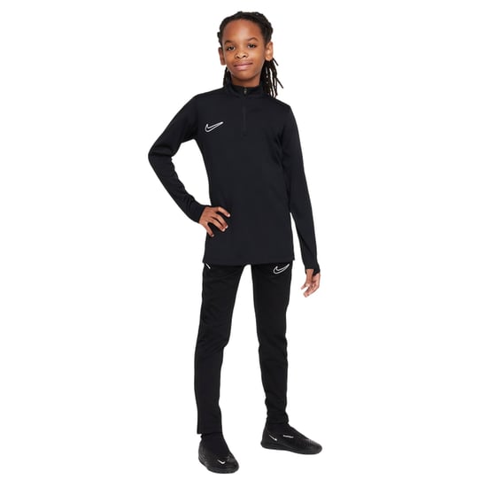 Nike Swoosh Drill-shirt voor kinderen van de Kids Academy (Zwart/Wit) - Image 4