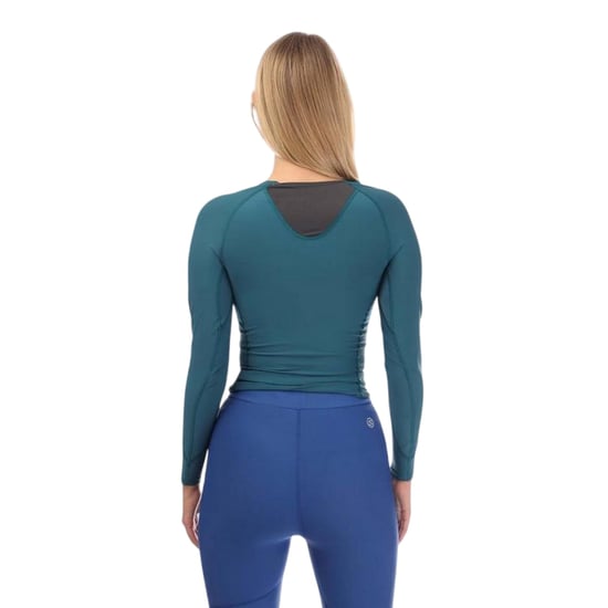 Skins Dames-serie 3: T-shirt met lange mouwen en logo (Teal) - Image 2