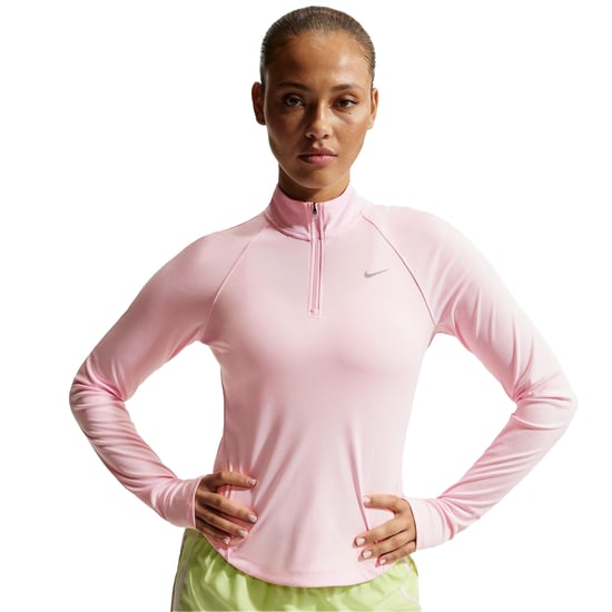 Nike Swoosh-hardloopshirt met lange mouwen voor dames (Roze schuim) - Image 3