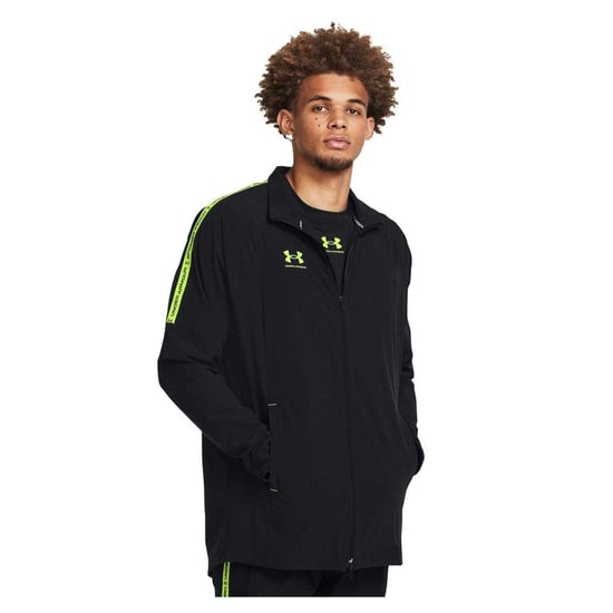 Under Armour Heren Track Top met lange mouwen en rits (Zwart) - Image 3