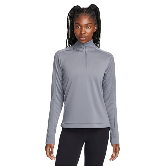 Nike Swoosh-hardloopshirt met lange mouwen voor dames (Rook Grijs) - Image 2
