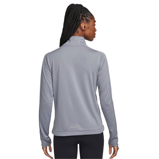 Nike Swoosh-hardloopshirt met lange mouwen voor dames (Rook Grijs) - Image 3