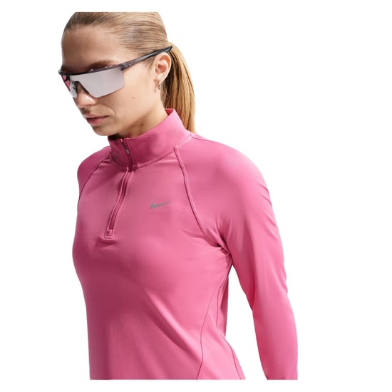 Nike Swoosh-hardloopshirt met lange mouwen voor dames (Pioenroos) - Image 1