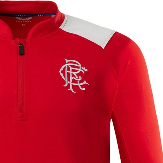 Castore Rangers FC-trui met kwartrits voor kinderen (Rood) - Image 4