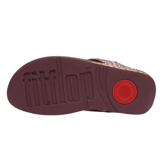 FitFlop Dames Lulu Shimmer Wave Tussenstuk Sandalen (Bruin) - Image 3