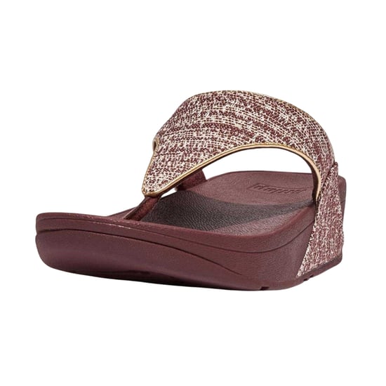FitFlop Dames Lulu Shimmer Wave Tussenstuk Sandalen (Bruin) - Image 4